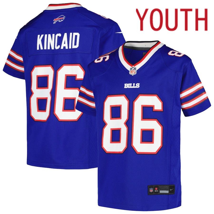 Youth Buffalo Bills #86 Dalton Kincaid Nike Royal Game NFL Jersey->women nfl jersey->Women Jersey